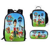 Paw Patrol Schoolbag Backpack Lunch Bag Pencil Case Set Gift for Kids Students